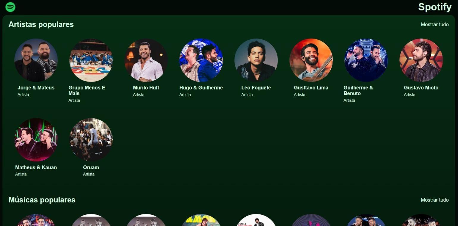 Spotify Clone - Jornada Full Stack