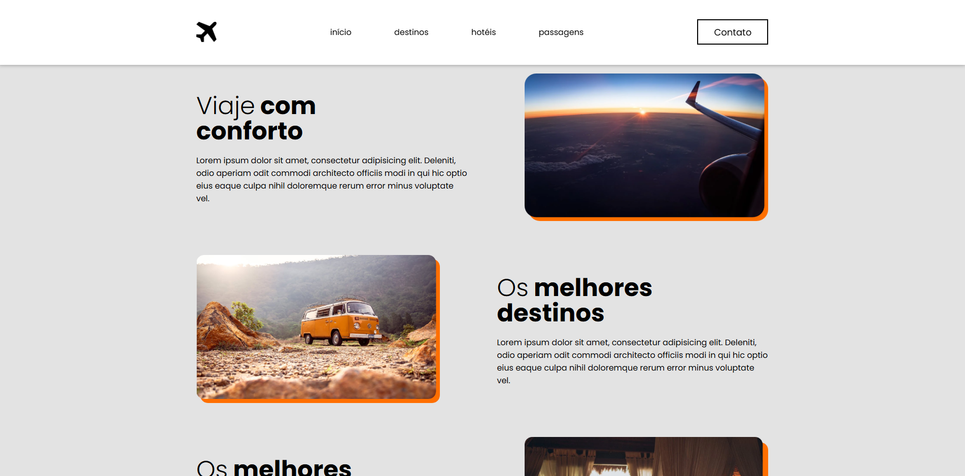 Website de Viagens